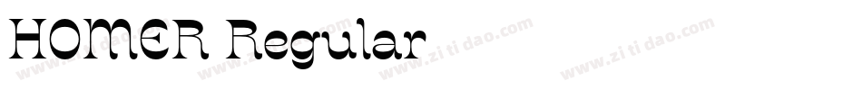 HOMER Regular字体转换